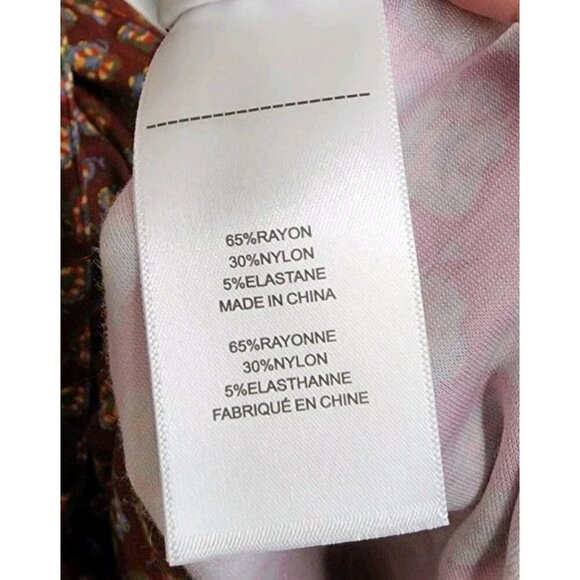 NWT Size XL Untuckit For Her Romy Brown Patterned Jersey Knit Shirt Dress Belted - Picture 7 of 8